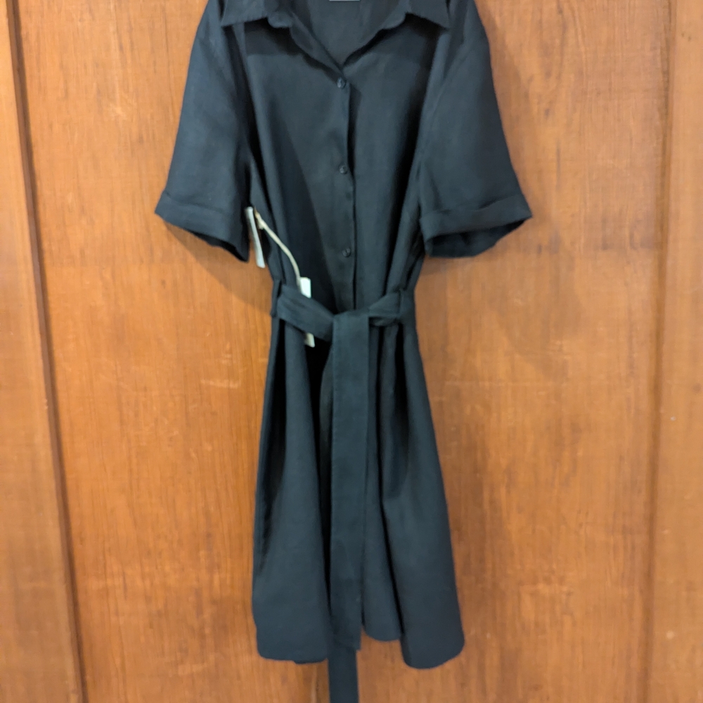 Wilfred Classic Black Midi Dress - Picture 3 of 9